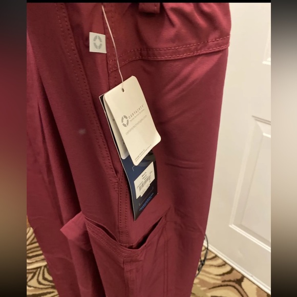 New Cherokee Infinity Burgundy Wine  3XL Men scrub pants bottoms CK200AS short - Picture 4 of 12